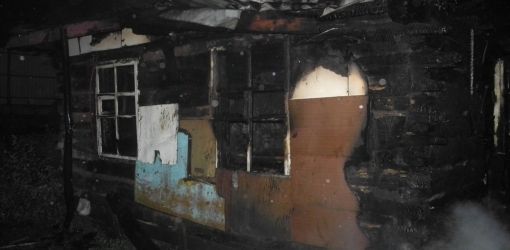 Ночью в Гомеле спасатели тушили пожар на улице Целинной