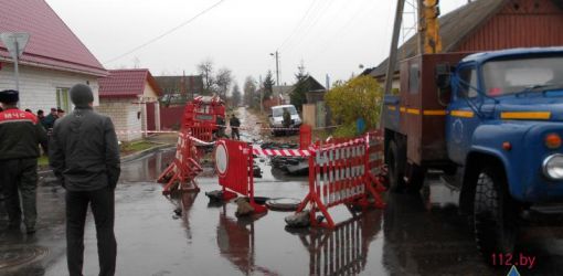 Рогачев остался без воды из-за засора центральной канализации