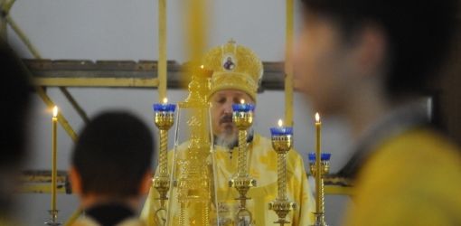 В храме иконы Божией Матери «Грузинская» прошла Божественная литургия