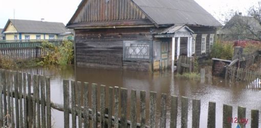 В Житковичском районе вода забралась в частный дом