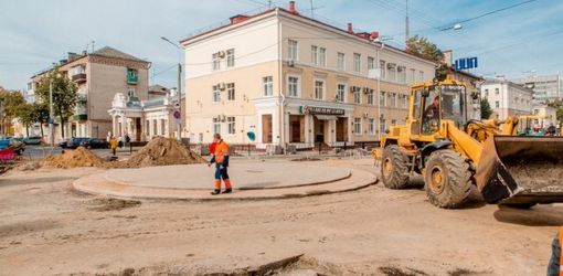 Три кольца: На улице Кирова уже видны очертания новых круговых перекрестков