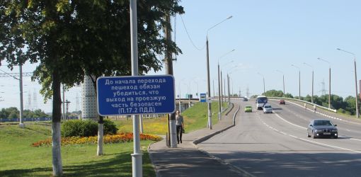 Фотофакт: на переходах в Гомеле теперь можно почитать